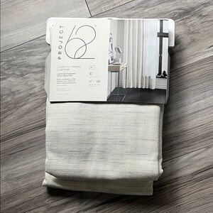 NWT Project 62 Herringbone Light Filtering Window Curtain 54"x84"